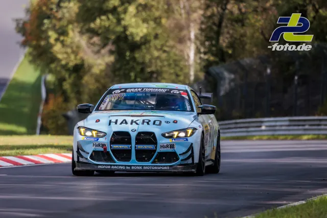 BMW M4 GT4 des Teams HOFOR Racing by Bonk Motorsport auf der Nordschleife beim NLS-Rennen